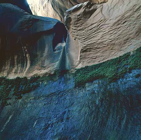 Cathedral in the Desert Waterfall