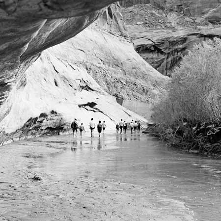 Moqui Canyon w People Walking