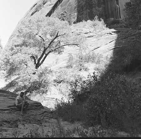 Moqui Canyon person sitting