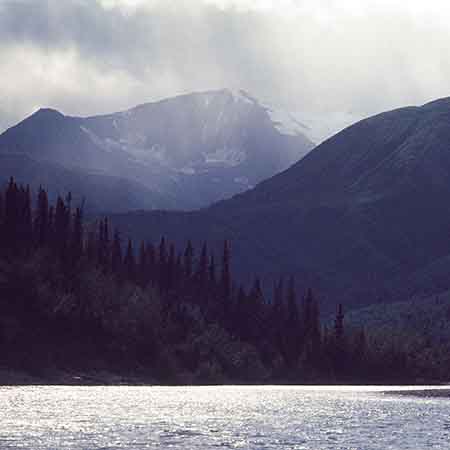 The river steadily grew as creeks added to its flow. 